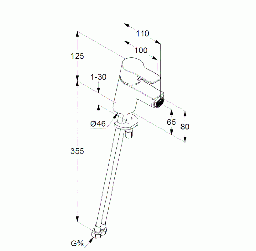 Фото Смеситель для биде Kludi Pure&Easy (375340565)