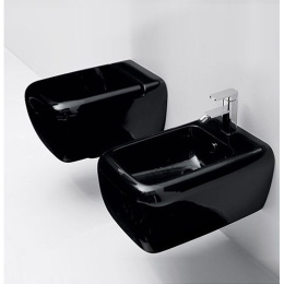 Ceramica CIELO Shui SHBSBN - Биде подвесное с отверстием для смесителя (цвет - черный)