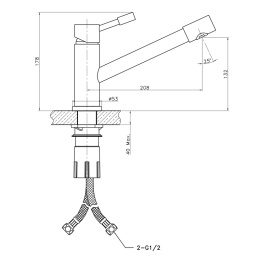 Смеситель для кухонной мойки Lemark Expert (LM5072CUT)