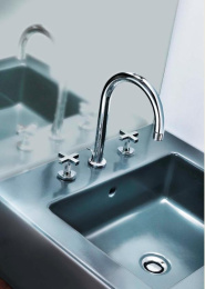 Фото Смеситель для раковины Cisal Barcelona Quad BQ00107021, хром