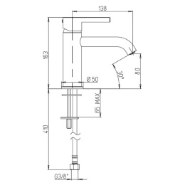 Фото Смеситель для раковины Paini Brera 74PJ205O золото