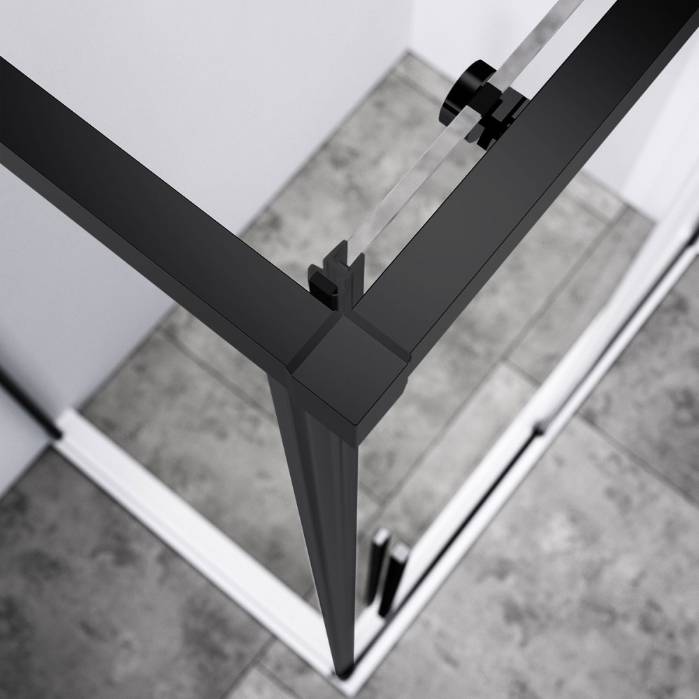 Фото Душевой уголок Vincea Slim-N (VSR-4SN8011CLB) черный