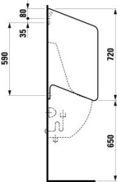 Перегородка Laufen Rion 8.4760.0.000.000.1 для писсуаров