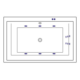Фото Excellent Crown Lux WAEX.CRO19.LINE Ванна 190x120 "LINE" (хром)