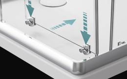 Фото Душевой уголок Radaway Premium Plus D 1900 90x100 профиль Хром стекло прозрачное 30436-01-01N