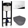 KIT VSCR 7334GM Slim P3 Комплект инсталляции 4 в 1, WINNER S BLOCK VS0853202, унитаз DREAM 7334GM, к
