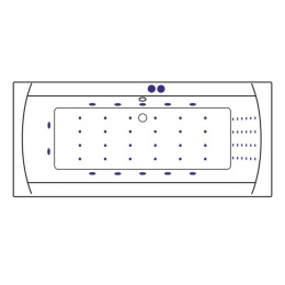 Фото Excellent Aquaria Lux WAEX.AQU18.NANO Ванна 180x80 "NANO" (хром)