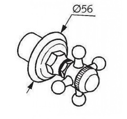 Фото Переключатель для душа Kludi Adlon (518450520)