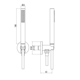 Фото Душевой набор Gattoni Programma doccia (KTC01/PDC0) хром