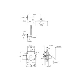 Душевой комплект для ванной GROHE Eurocube (25239000) хром