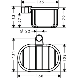 Мыльница-короб 42066000 Hansgrohe Axor Montreux