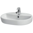 Раковина встраиваемая: CASPIA 60 OVAL 1 отв., овальная, белый, Сорт1 Cersanit UM-CAS60/1-O