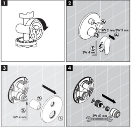 Фото Смеситель для ванны Hansgrohe Talis Classic (14145000) хром