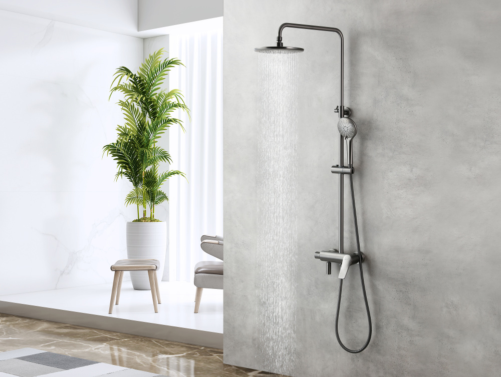 Фото Душевая система Lemark Bronx (LM3762GM) графит