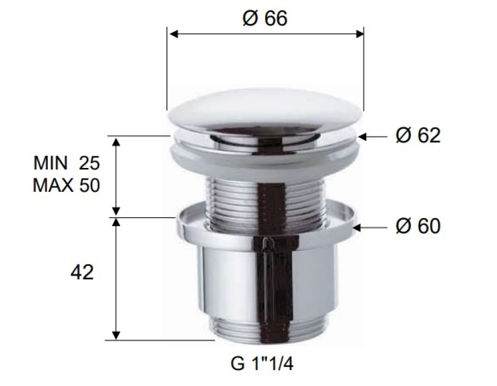 Фото Донный клапан REMER (904CC2114VO) бронза