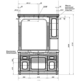 Зеркало-шкаф Aquanet Фредерика 140 белый