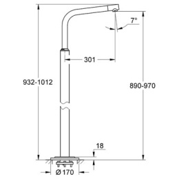 Излив Grohe Atrio 13228001 для ванны