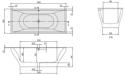 Фото Квариловая ванна 180*80 Villeroy&Boch La Belle (UBQ180LAB2V-01) alpin