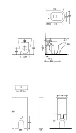 Унитаз моноблок Galassia Plus Design (6113+7113)