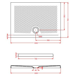 Поддон ArtCeram Texture (PDR018 31 00) бежевый