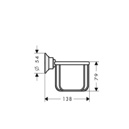 Мыльница-короб 42065000 Hansgrohe Axor Montreux