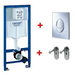 Фото Инсталляция Grohe Rapid SL 38721001 для унитаза с клавишей смыва Хром