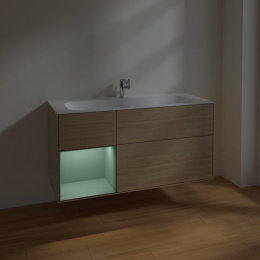 Villeroy Boch Finion F060GMPC Тумба под раковину 1196х498 мм (olive matt/oak veneer)