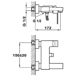 Teka Cuadro 38121020W Смеситель для ванны
