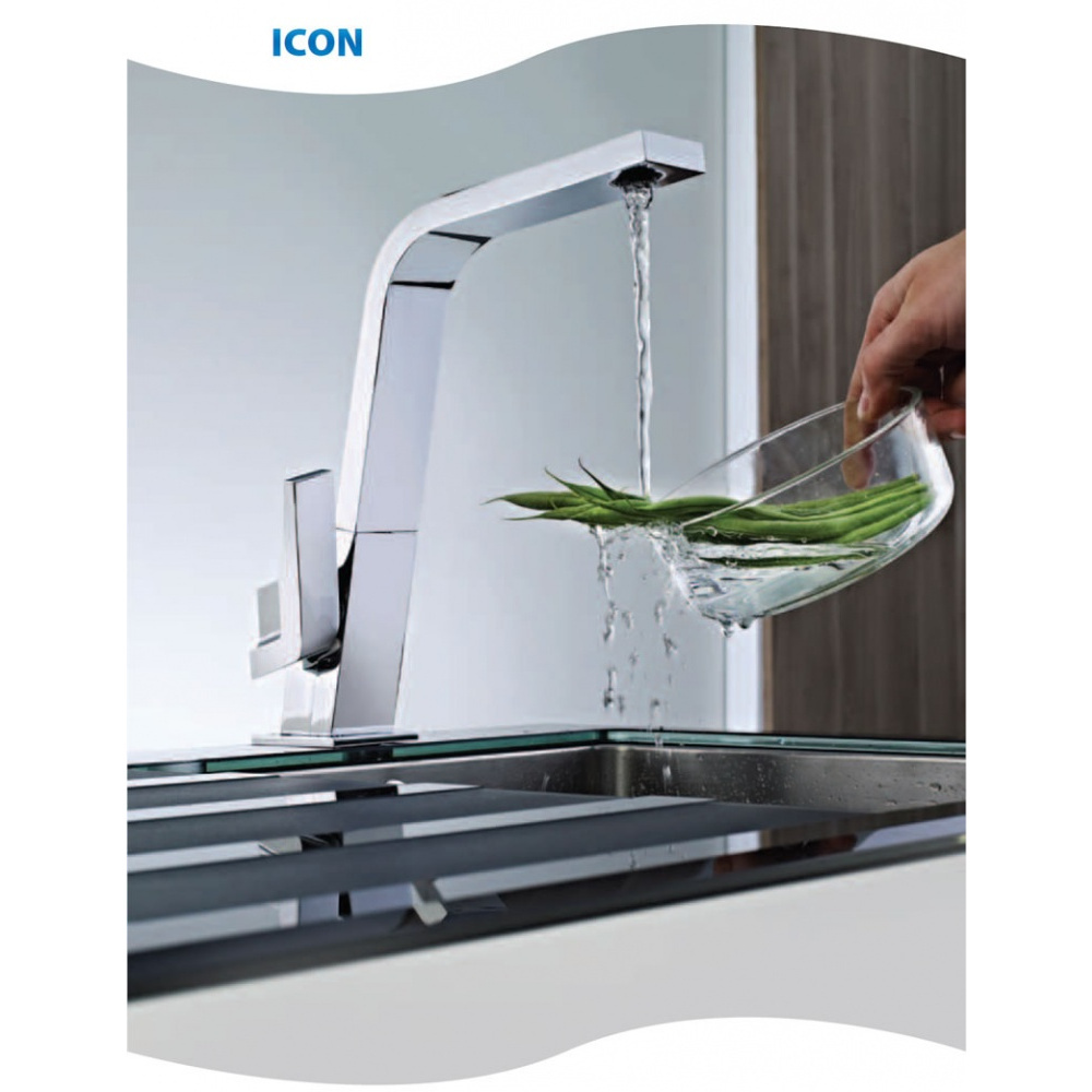 Смеситель Teka Icon 339150210 для кухни, хром