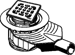 Душевой трап Viega Advantix (669201+21986) бронза, серый