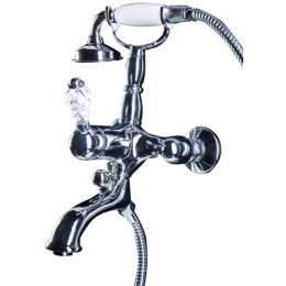 Фото Смеситель для ванны Boheme Crystal (263-CRST) хром