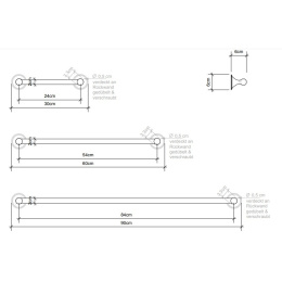 Держатель для полотенца Decor Walther Classic (0510330), никель