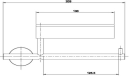 Фото Держатель туалетной бумаги Gessi Minix (15549#031) с полочкой, хром