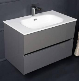 Тумба 80 Антарцит матовая Soft touch Armadi Art VALLESSI 837-080-A matt