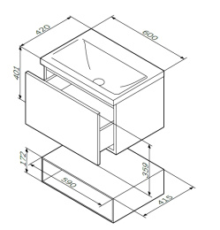 Фото База под раковину Am.Pm Gem (M90FHX06021WG) белый