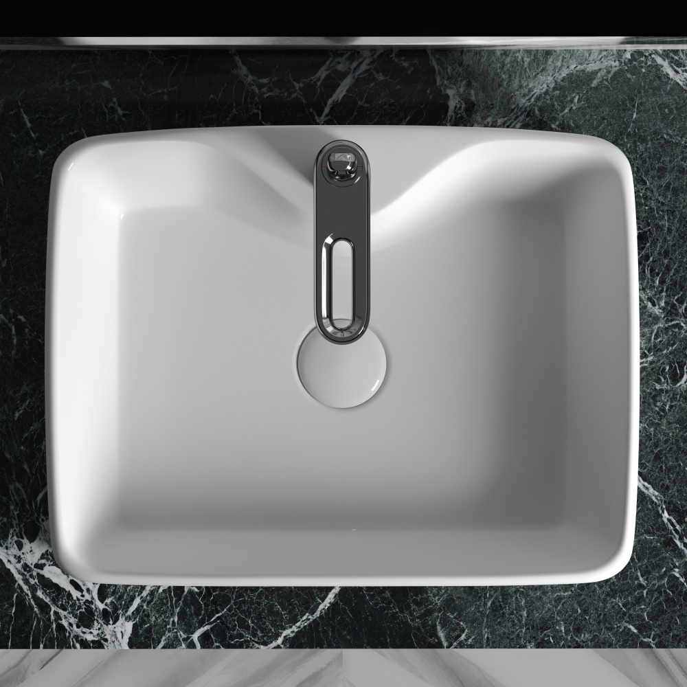 Накладная раковина Ceramicanova Element CN6033 прямоугольная 48 см
