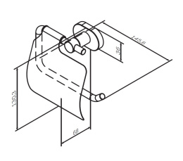 Держатель туалетной бумаги Am.Pm Sense (A74341400) хром