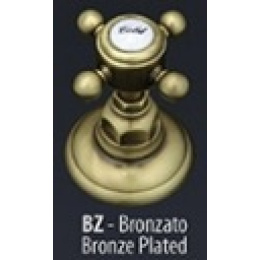 Смеситель Nicolazzi P.M. Blanc 1434DB78 для биде, ручка белая керамика, состаренная бронза