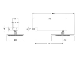 Фото Верхний душ Gessi Ovale (23148#031) хром