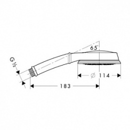 Ручной душ Hansgrohe Croma (28539000) хром