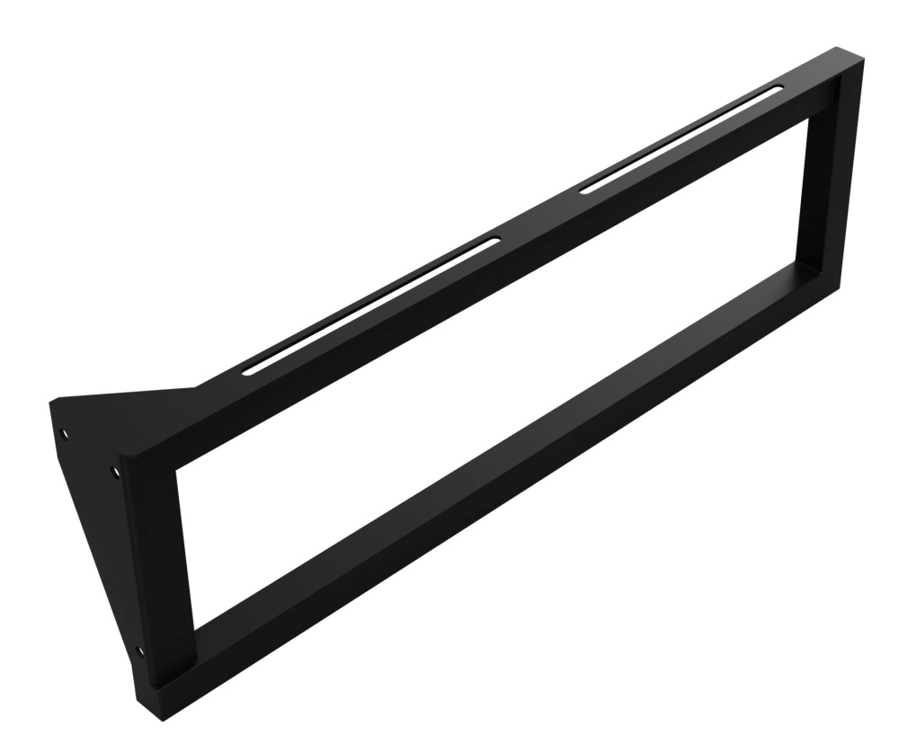 Фото Bemeta 201541050 Кронштейн для умывальника с полотенцедержателем левый 490 мм, черный