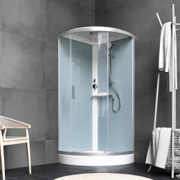 Фото Душевая кабина 90.5x90.5x205 Am.Pm (W88C-401-090WT) прозрачный, ABS-пластик