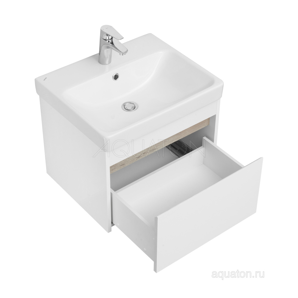 Фото Тумба под раковину Aquaton Марти 55 ясень шимо 1A263201MY010