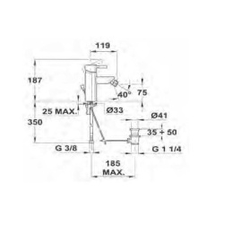 Teka Kobe 35621212 Смеситель для биде