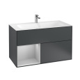 Villeroy Boch Finion F030GJHG Тумба под раковину 996х498 мм (light grey matt/midnight blue matt)