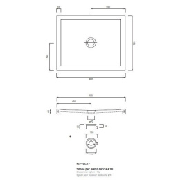 Cielo Sessanta PD67290 Душевой керамический поддон