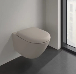 Подвесной безободковый унитаз Villeroy&Boch Antao (4674T0AM) Миндаль