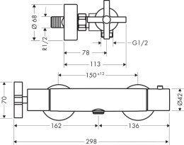 Фото Hansgrohe Axor Citterio 39365000 Термостат для душа (хром)