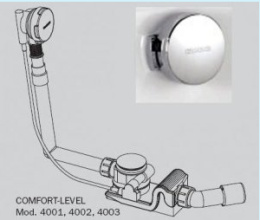 Фото Слив-перелив Kaldewei Comfort-Level мод 4002 687772340999 хром, удлинённый