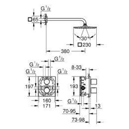 Душевая система Grohe Grohtherm 3000 Cosmopolitan (34572000)